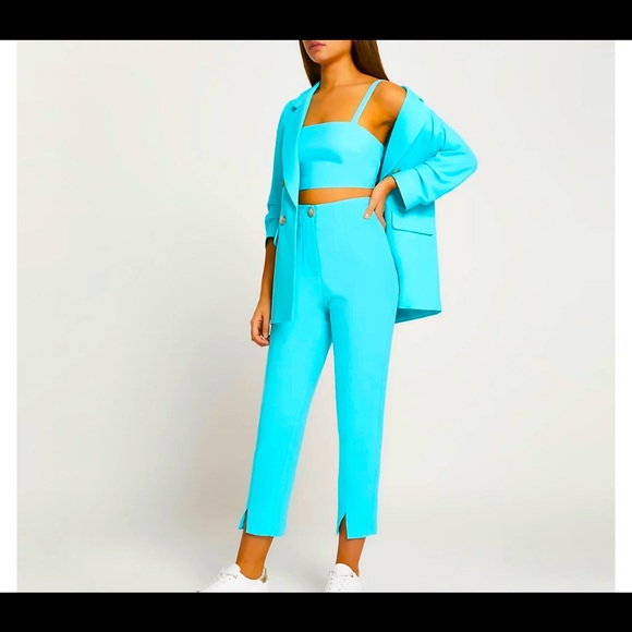 River Island square neck crop top - Picture 1 of 4